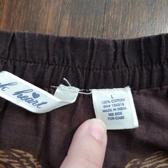 Derek Heart | Flouncy Full Bohemian Printed Short Skirt | L - Picture 5 of 10